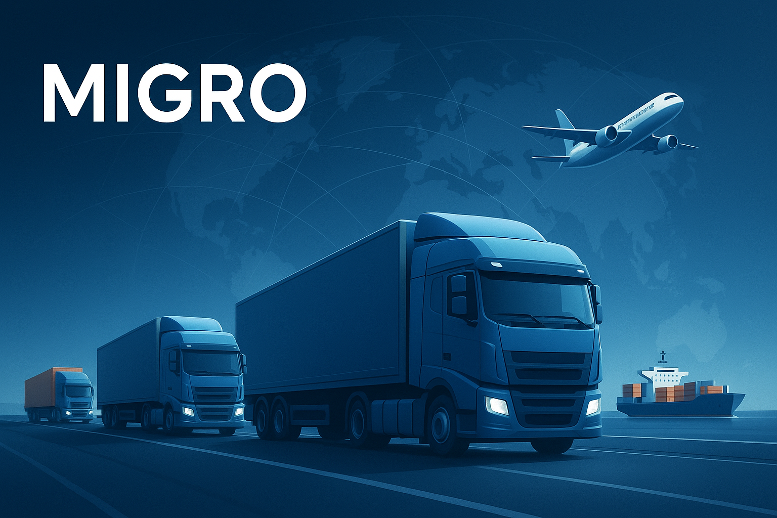 Transport logistics illustration